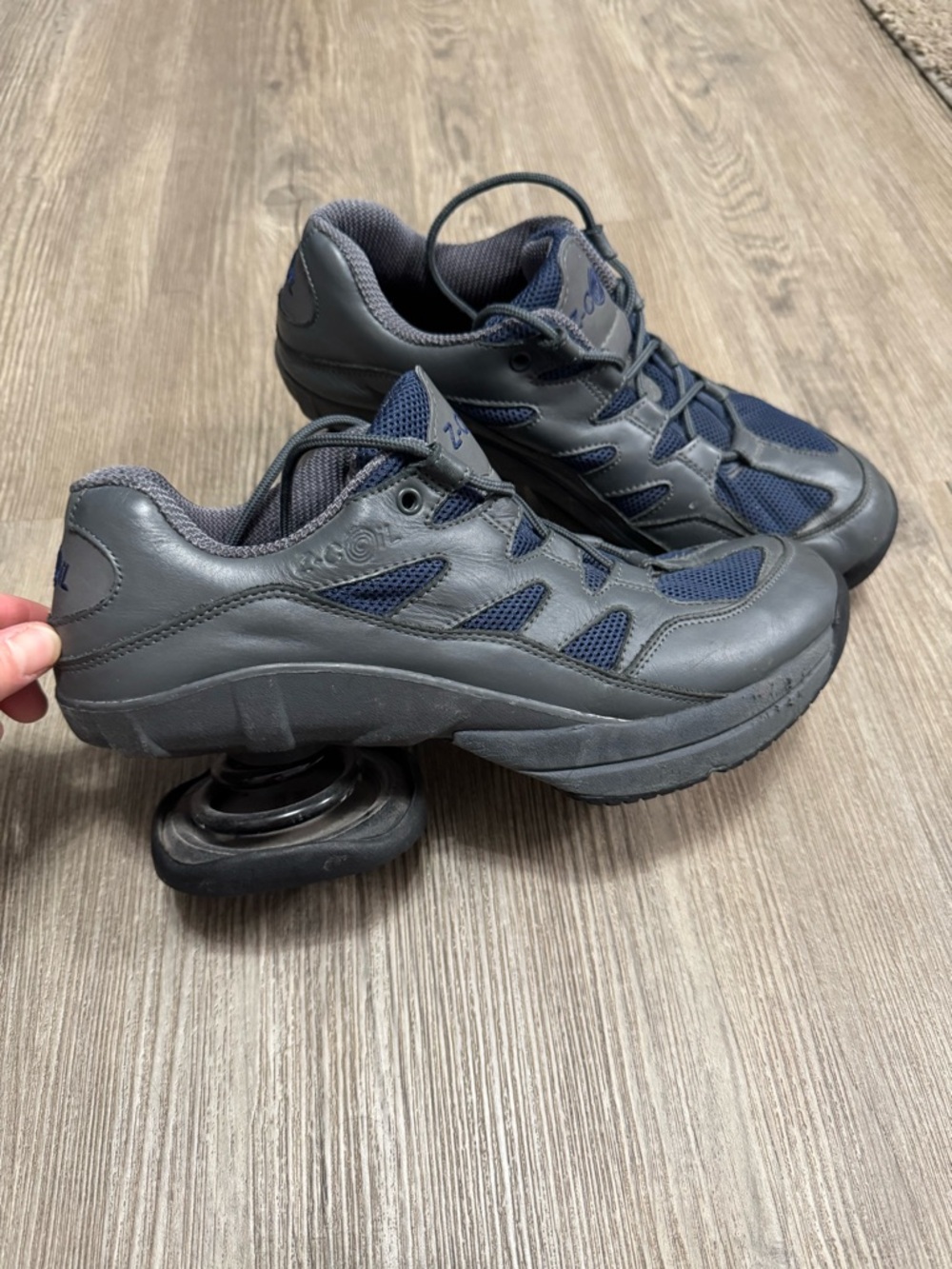 Z-Coil Freedom Gray/Blue Pain Relief Comfort Sneakers Shoes Mens 10 EU 44